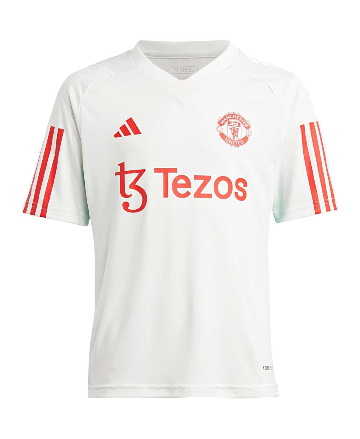 Big Boys adidasManchester United Training Jersey - White
