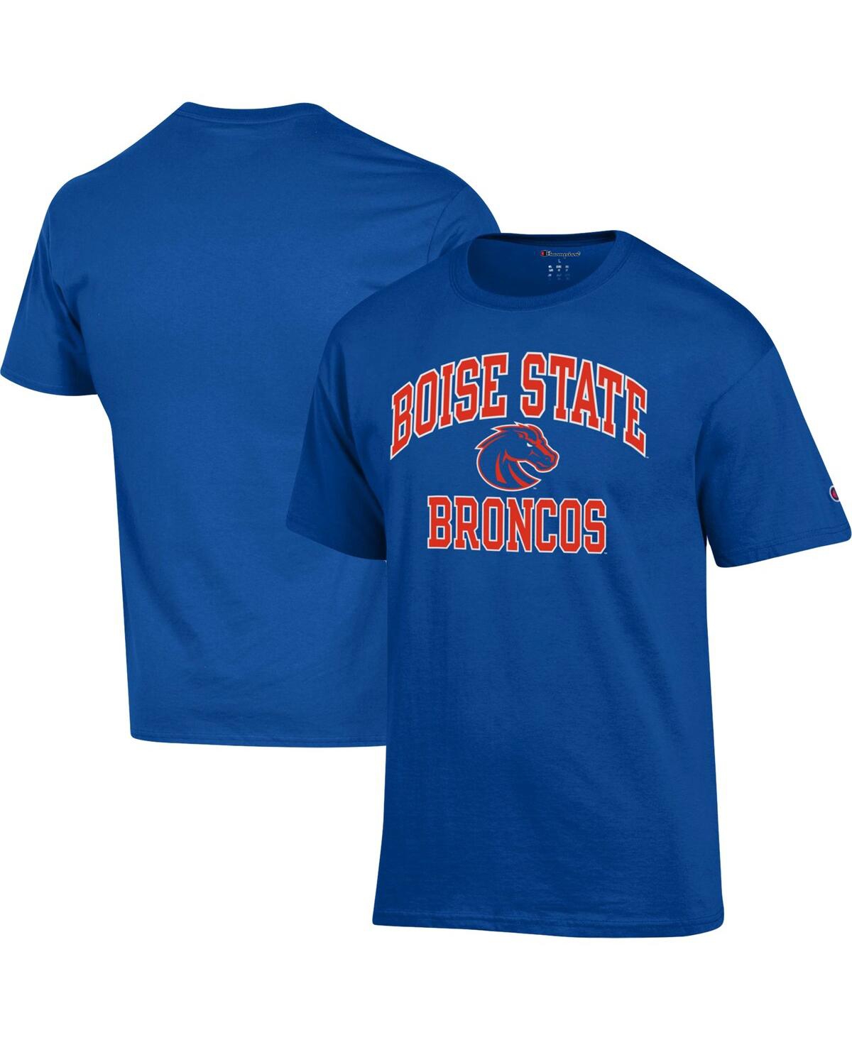 Shop Champion Men's  Royal Boise State Broncos High Motor T-shirt