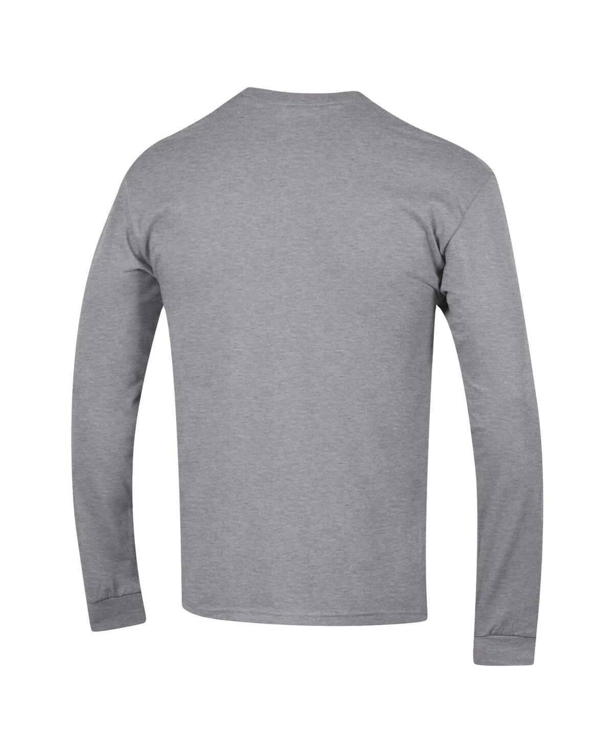 Champion Men's  Heather Gray Oklahoma Sooners High Motor Long Sleeve T-shirt In Heather Gray