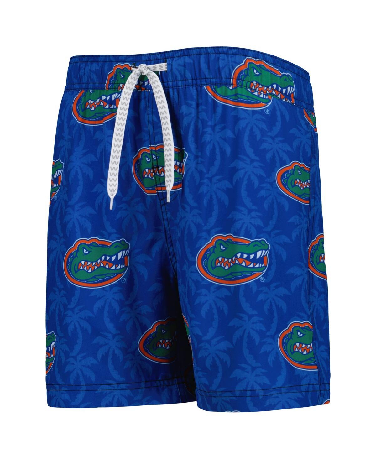 Shop Wes & Willy Big Boys  Royal Florida Gators Palm Tree Swim Shorts