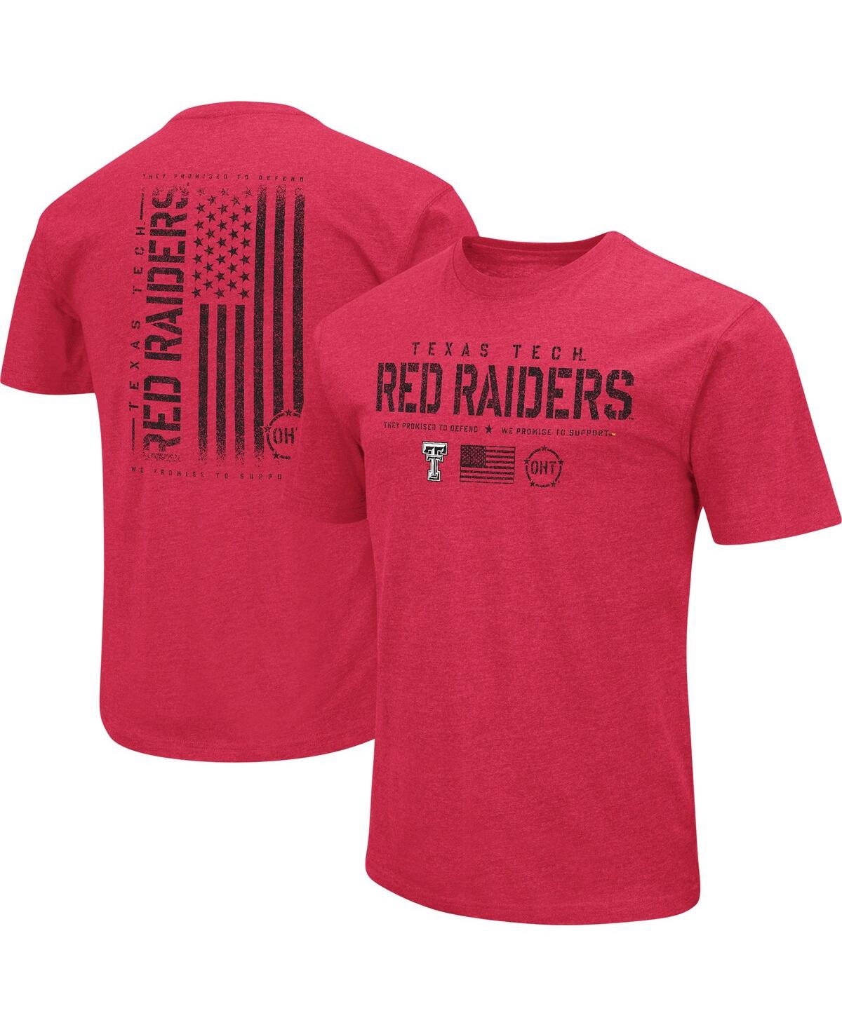 Shop Colosseum Men's  Red Texas Tech Red Raiders Oht Military-inspired Appreciation Flag 2.0 T-shirt