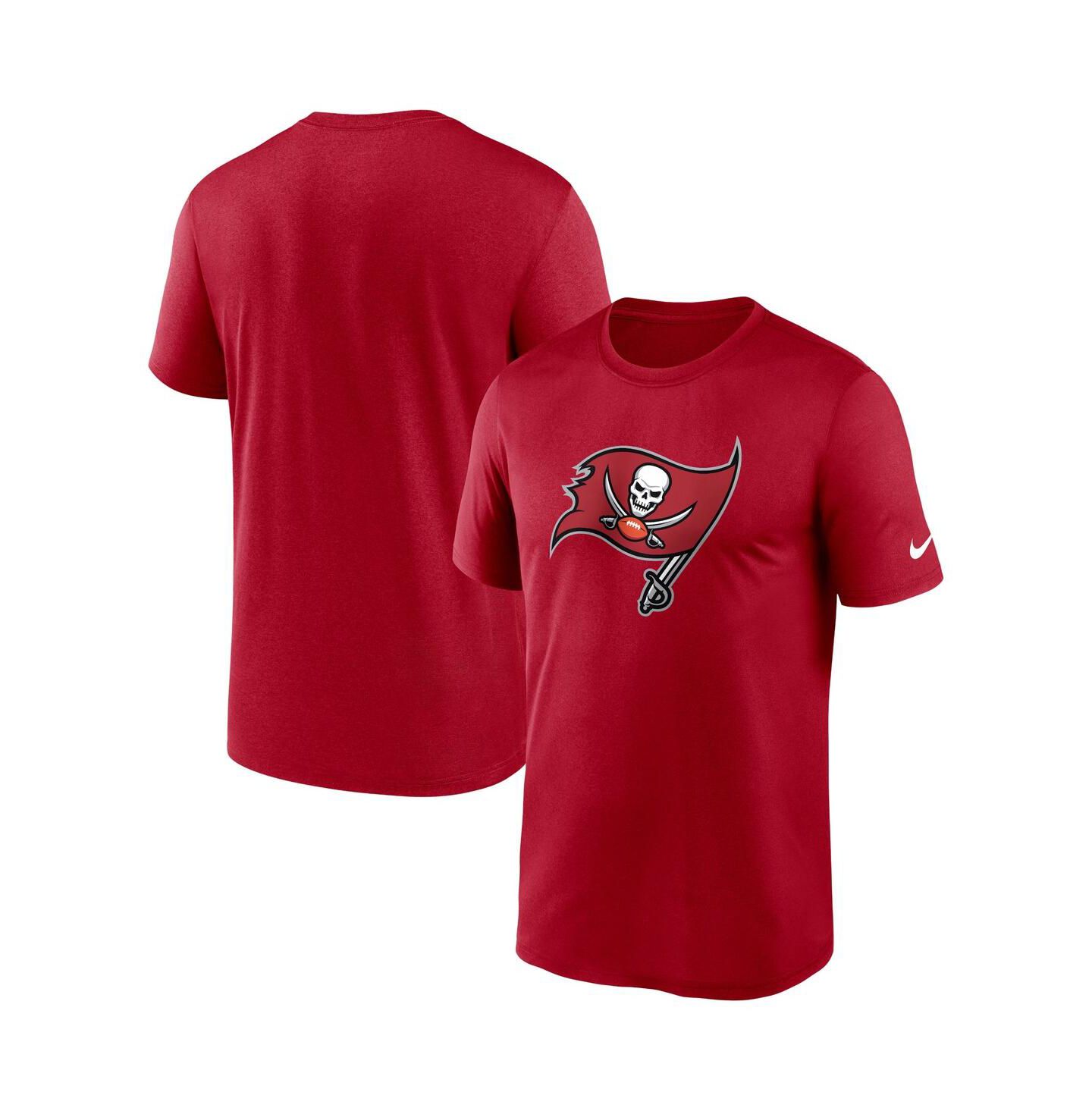 Мужская футболка Nike Red Tampa Bay Buccaneers Legend Logo Performance — фото 2
