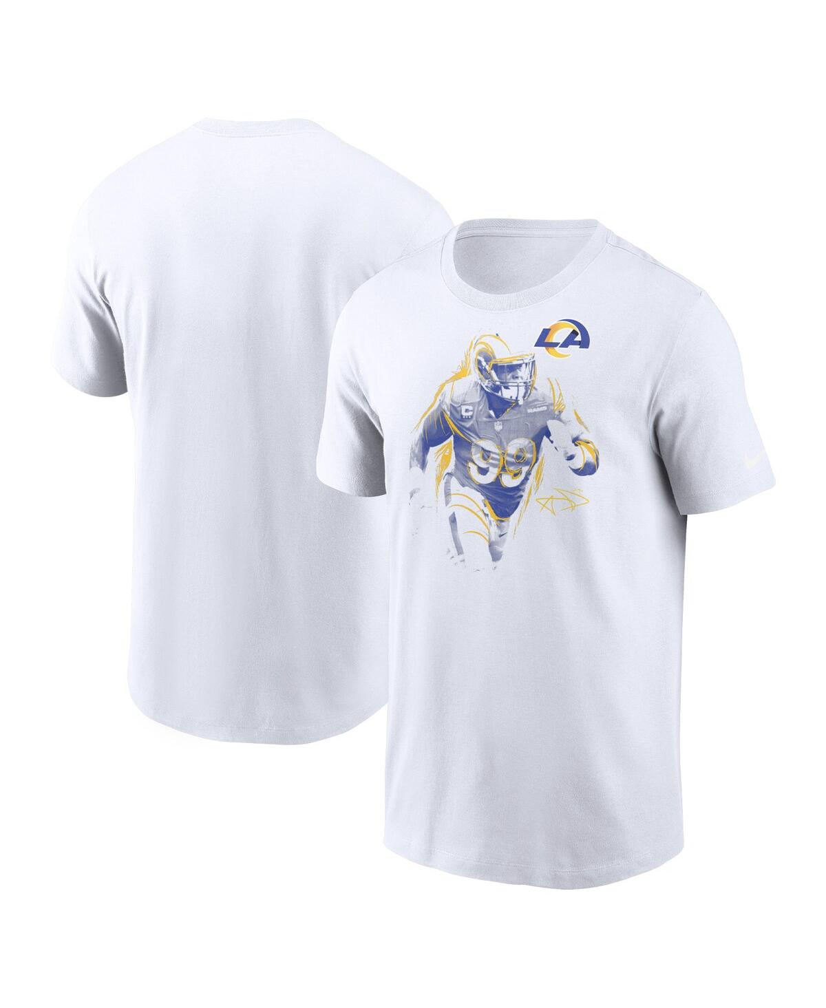 Nike Aaron Donald White Los Angeles Rams Player Graphic T-shirt In White