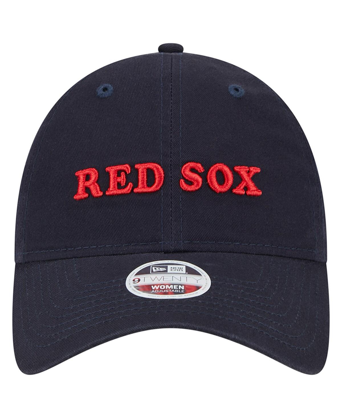 Shop New Era Women's  Navy Boston Red Sox Shoutout 9twenty Adjustable Hat