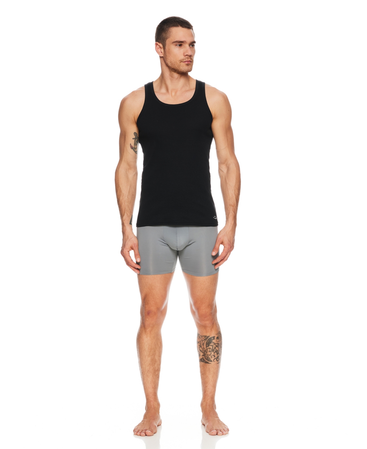 Men's Pullover Tank Tops Athletic Shirts, Pack of 4 - Black