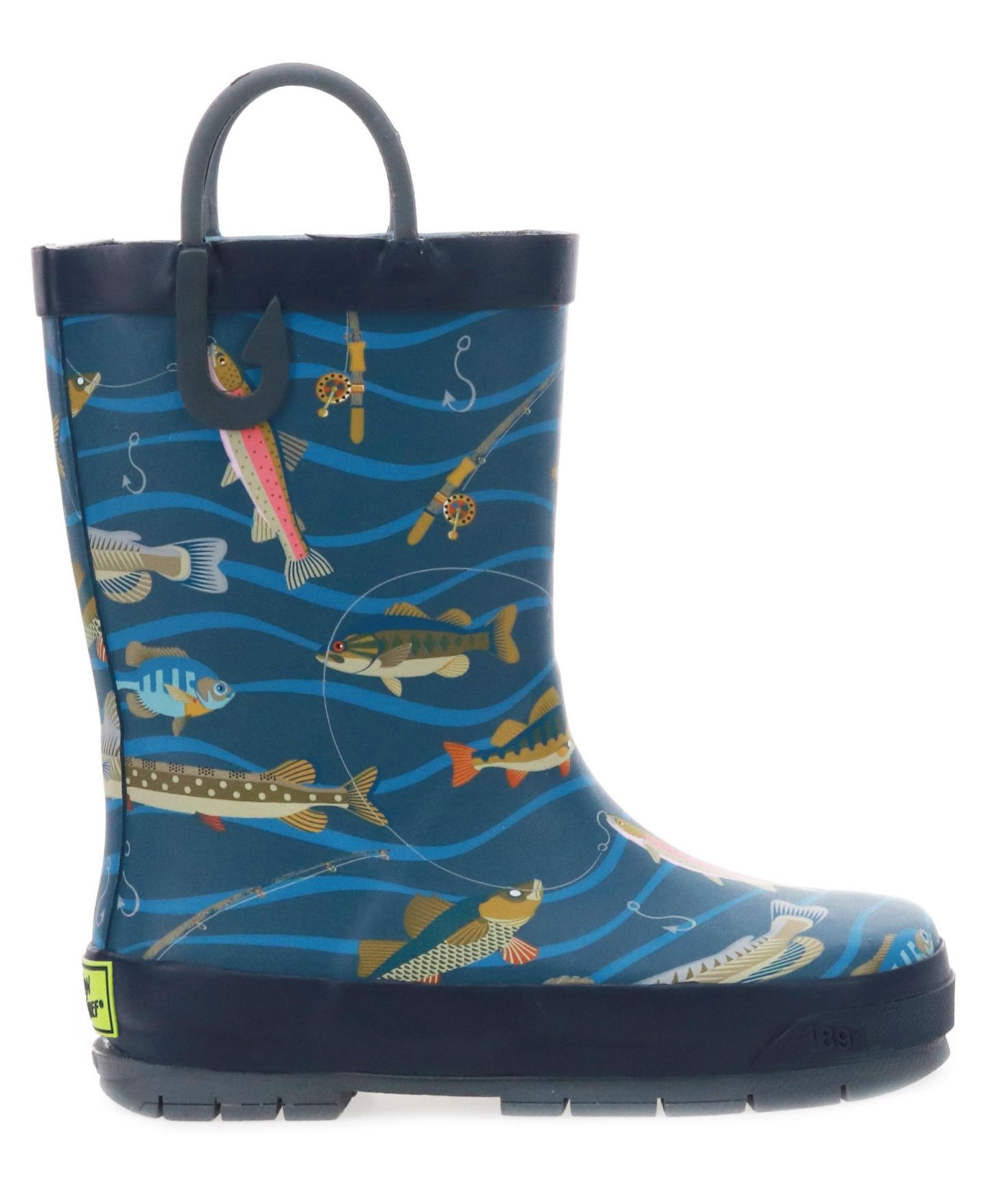 Ботинки Western Chief Gone Fish N Rain Boot для мальчиков, цвет: Тёмно-синий — фото 17