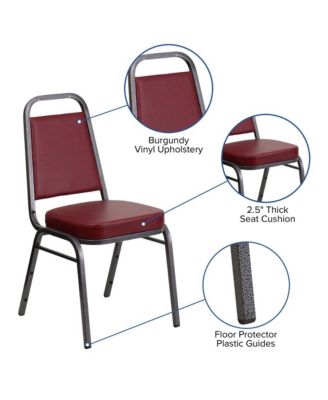 Trapezoidal Back Stacking Banquet Dining Chair - 2.5" Thick Seat