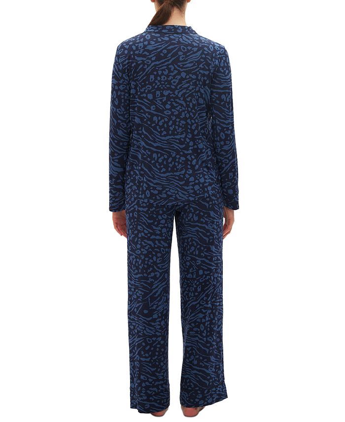 GAP Body Women's 2Pc. NotchedCollar LongSleeve Pajamas Set Macy's