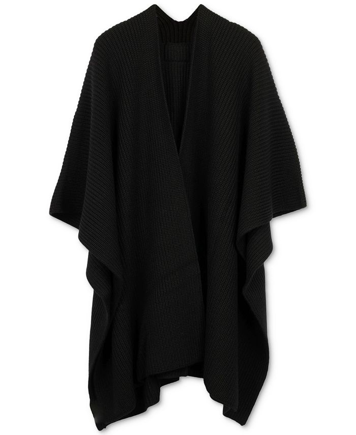 COACH Women s Rubber Patch Knit Cape Sweater Macy s
