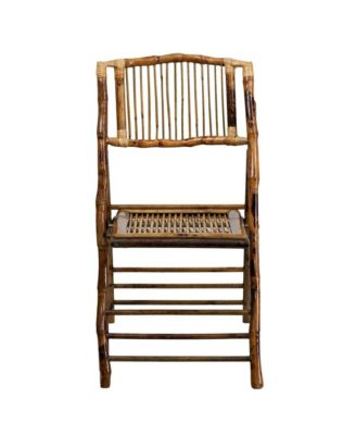 2 Pc. Set Bamboo Wood Folding Chairs – Event & Patio Seating