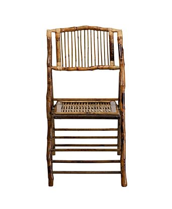 2 Pc. Set Bamboo Wood Folding Chairs \&\#x2013; Event & Patio Seating