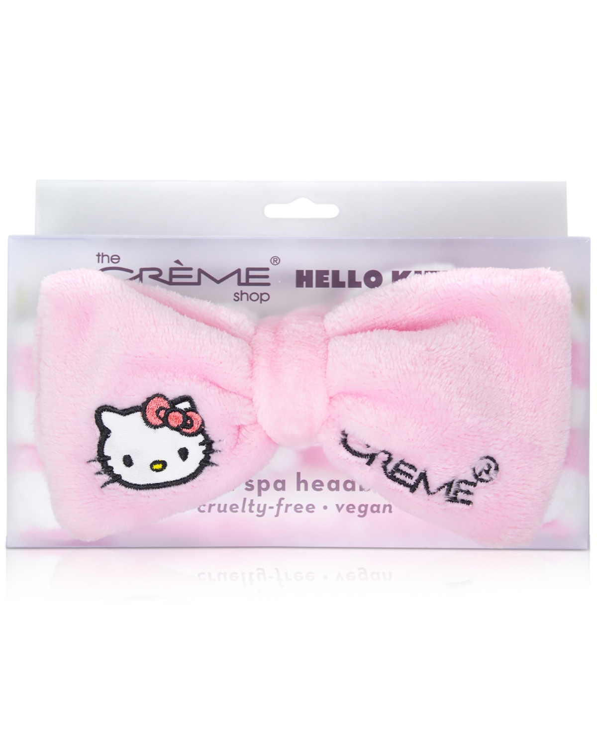 Shop The Creme Shop Hello Kitty Plush Spa Headband In Pink Stripe