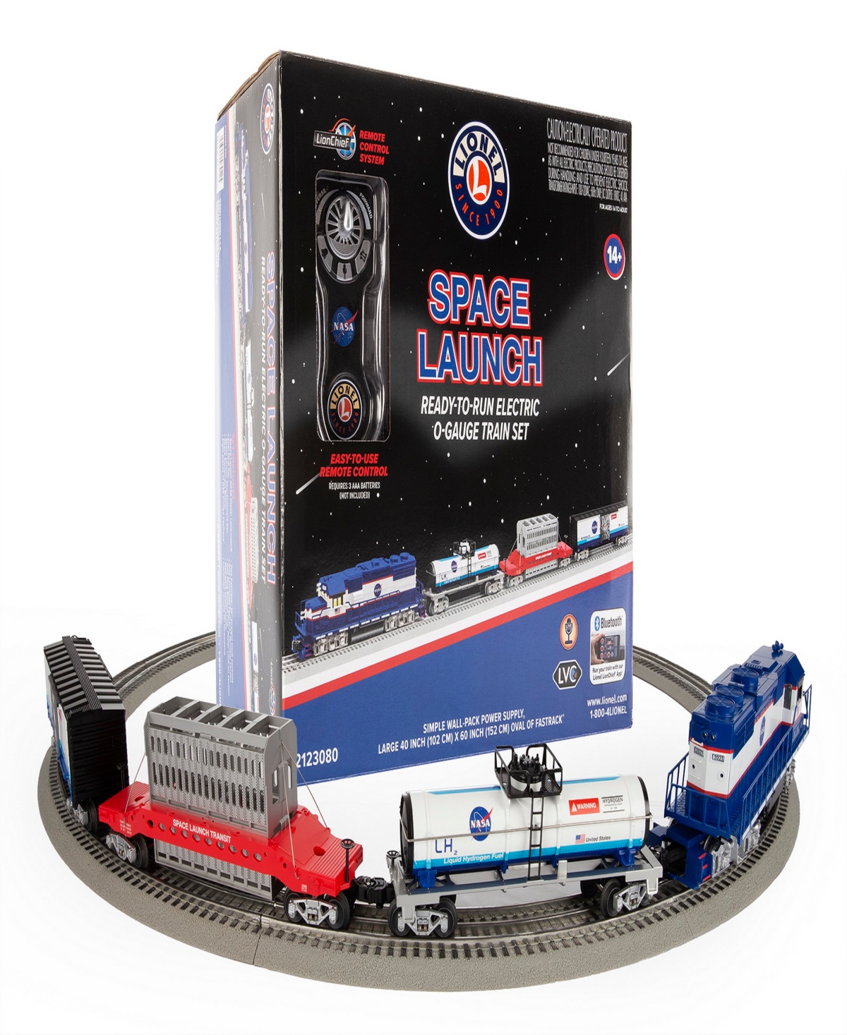 Lionel Space Launch Freight Lionchief Bluetooth 5.0 Train Set With Remote In Multi