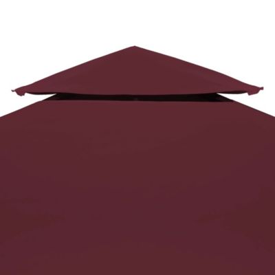 Gazebo Top Cover Burgundy Polyester with PVC coating 10 x 10 feet