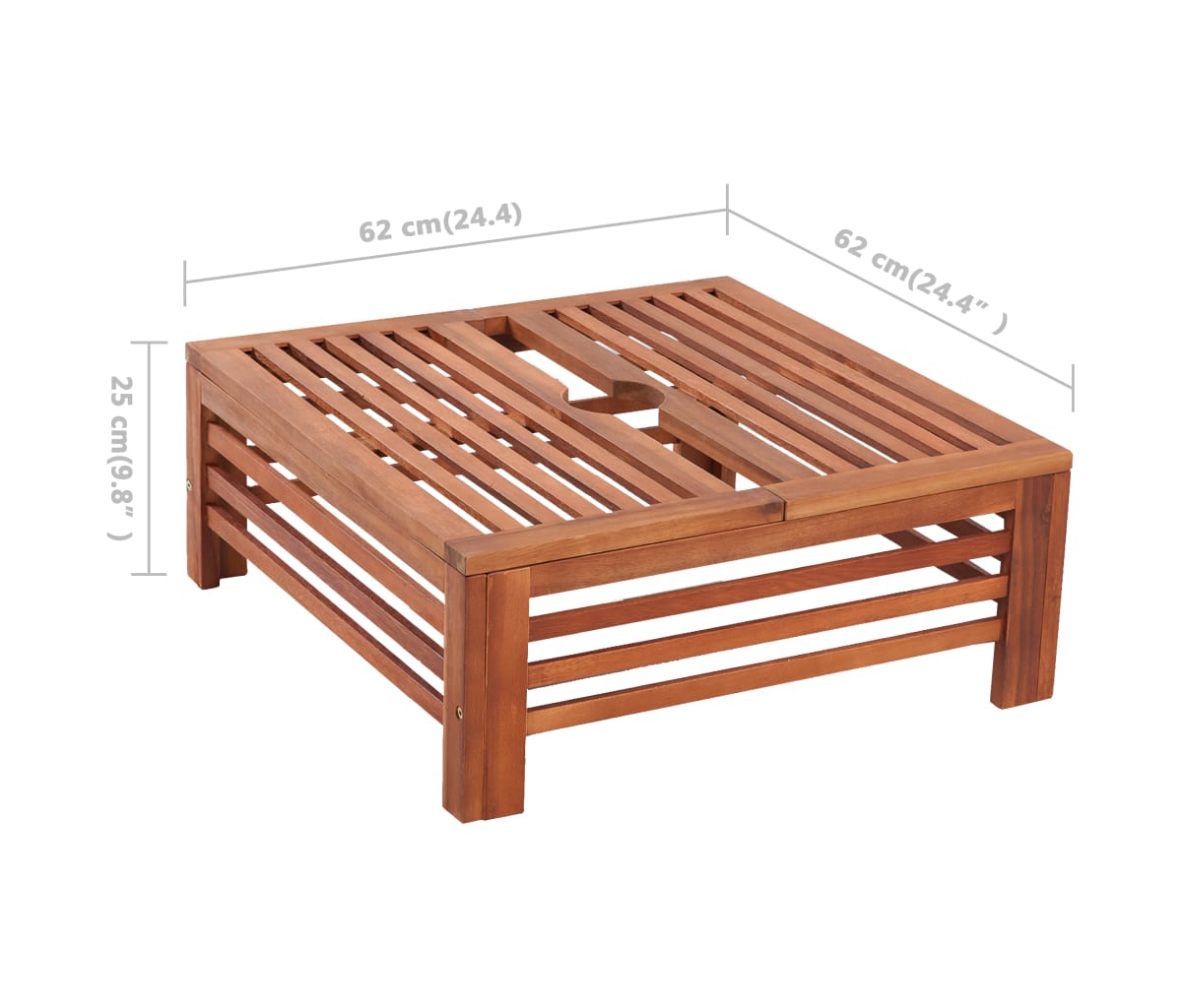 vidaXL Wooden Parasol Stand Cover