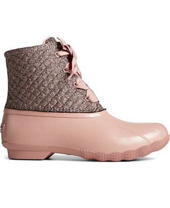 Sperry Saltwater Waterproof Shimmer Duck Boots Macy s