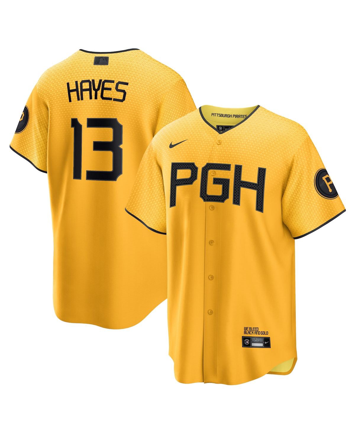 Men's Nike Ke'Bryan Hayes Gold Pittsburgh Pirates 2023 City Connect Replica Player Jersey - Gold