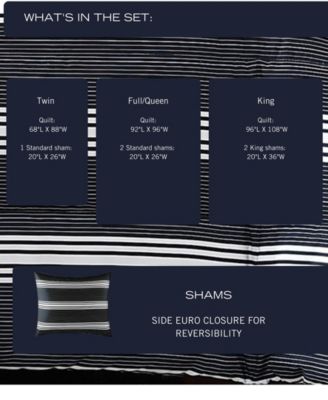 Craver Reversible 3 Piece Comforter Set, King