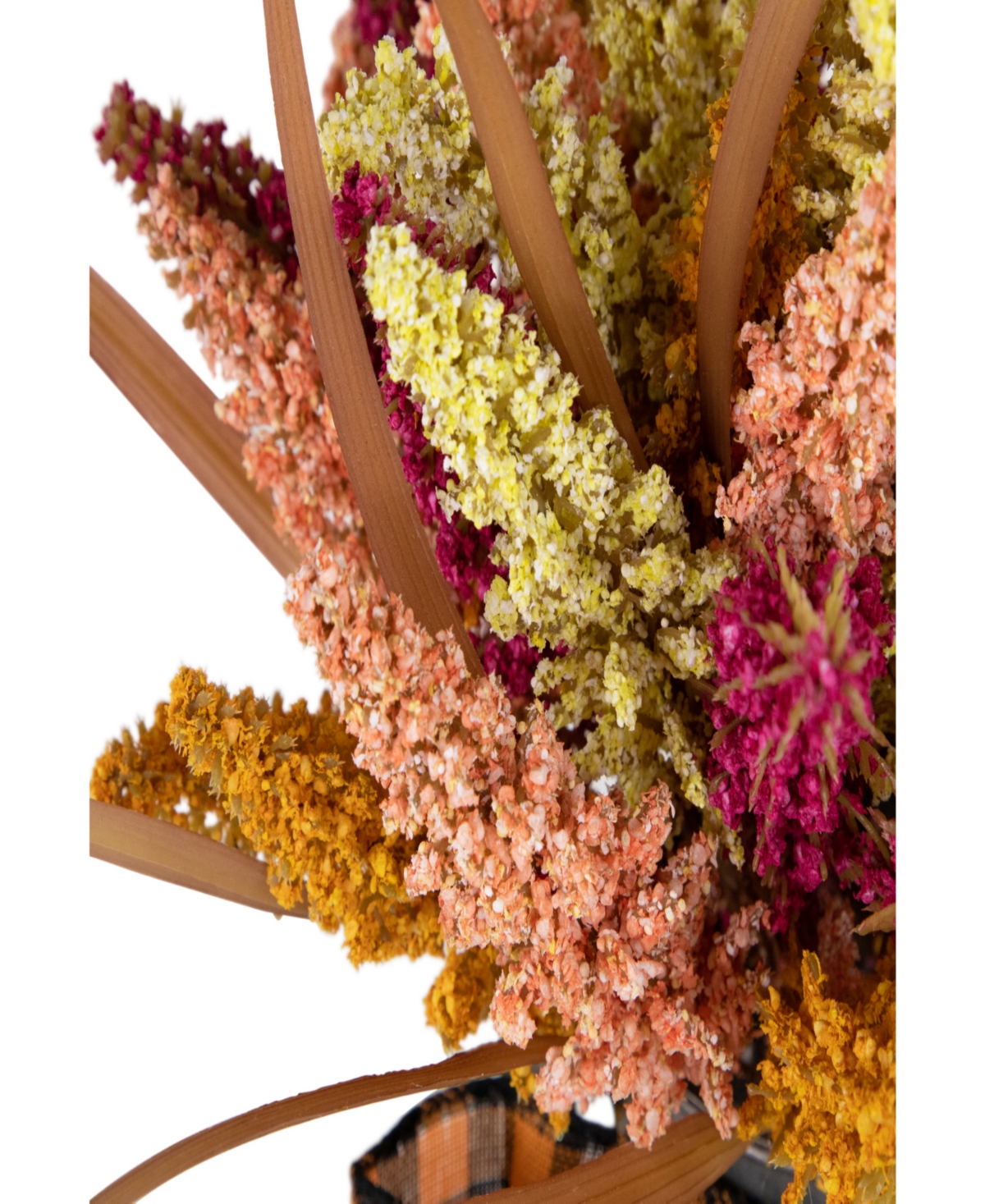 Autumn Harvest Foliage in Canister Floral Decoration