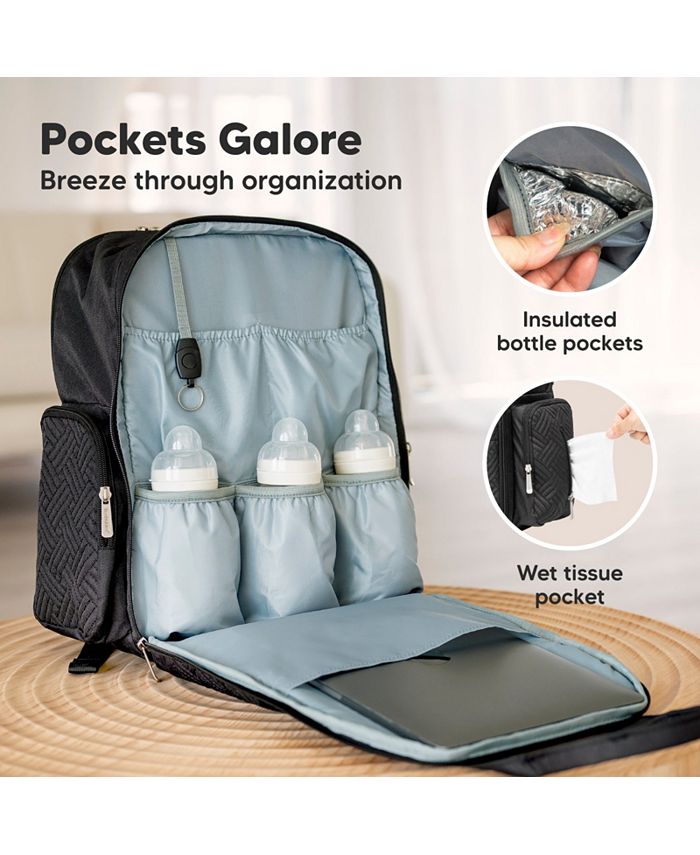 KeaBabies Bree Diaper Bag Backpack, Waterproof Baby Diaper Bags with
