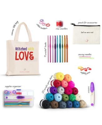 43 Piece Crochet Kit for Beginners Adults and Kids
