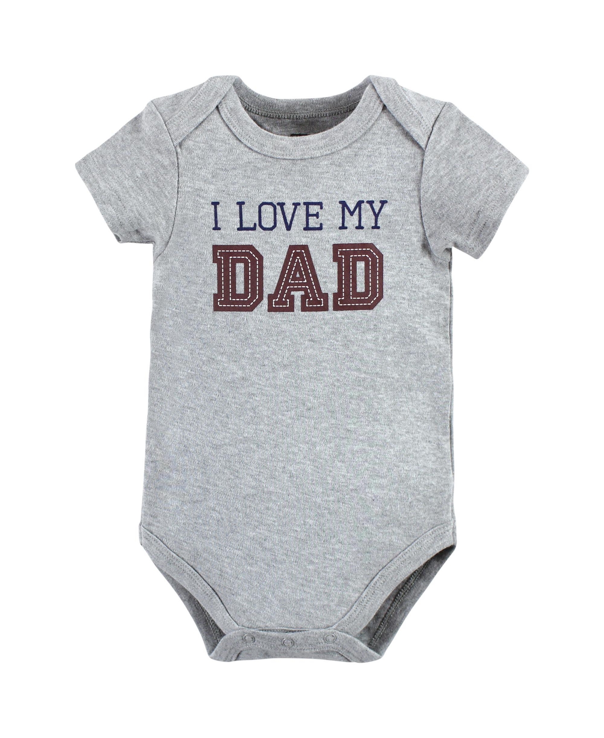 Hudson Baby Baby Boys Cotton Bodysuits, 3-Pack - Love dad