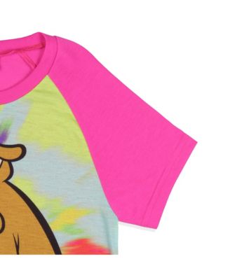 Girls Nightgown Tie-Dye Classic Character Short-Sleeve Raglan Pajama