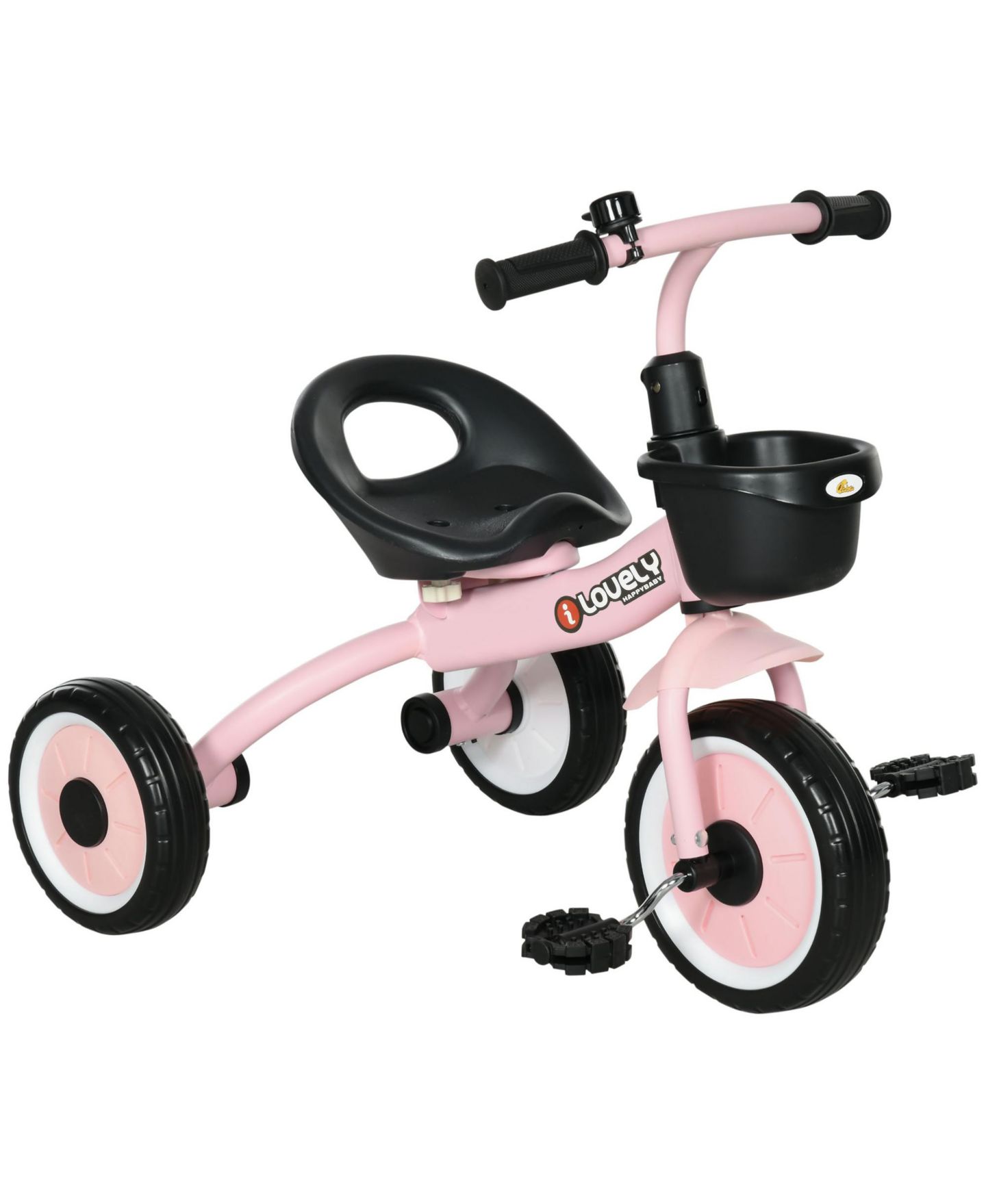 Детская игрушка Qaba Tricycle with Adjustable Seat & Puncture-Resistant Wheels, 55 lbs Capacity, Ages 2-5 — фото 1