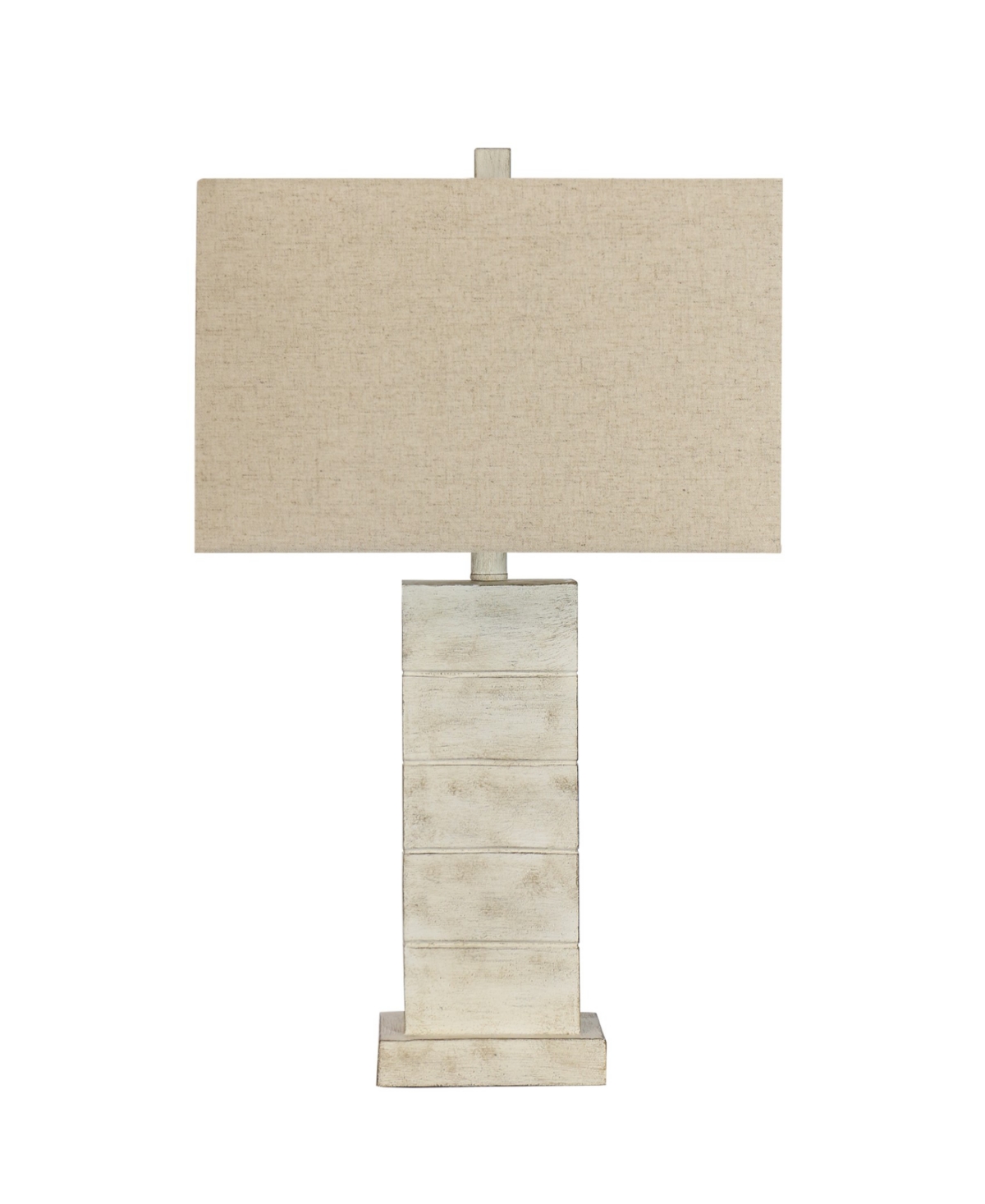 Fangio Lighting 25.5" Resin Table Lamp With Designer Shade In Cream