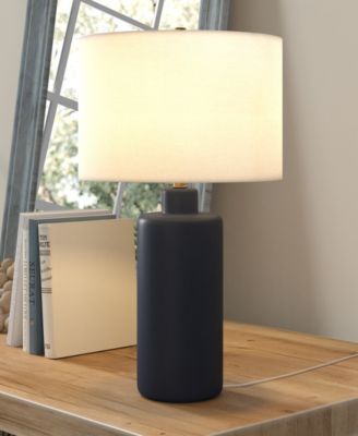 Carlina 25" Linen Shade Tall Ceramic Table Lamp