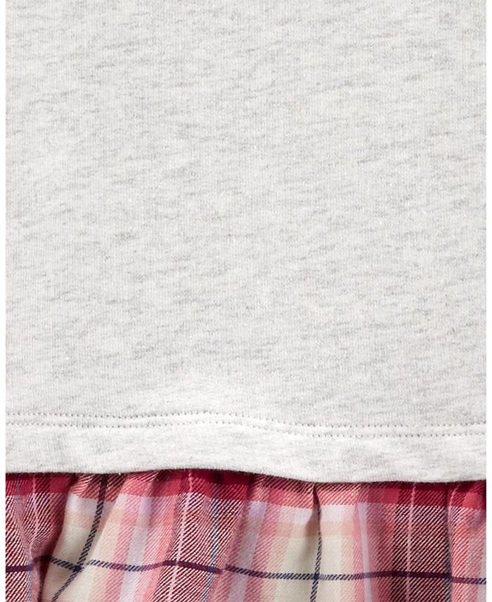 Carter's Little Girls Long Sleeve Shirt and Knit Denim Pants, 2 Piece