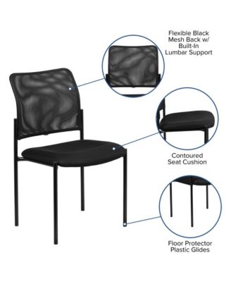 Mesh Comfortable Stackable Steel Side Chair