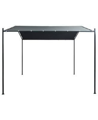 Gazebo Pavilion Tent Canopy 9.8ft x9.8ft Steel Anthracite