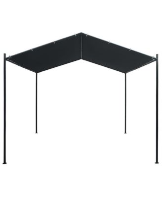 Gazebo Pavilion Tent Canopy 9.8ft x9.8ft Steel Anthracite