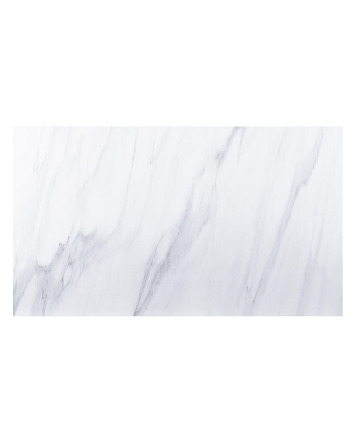 Simplie Fun Yabeina Dining Table , Marble Top & Gray Oak Finish 73265 Macy's