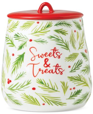 Macy's Vintage Ceramic cookie Time Cookies Jar 