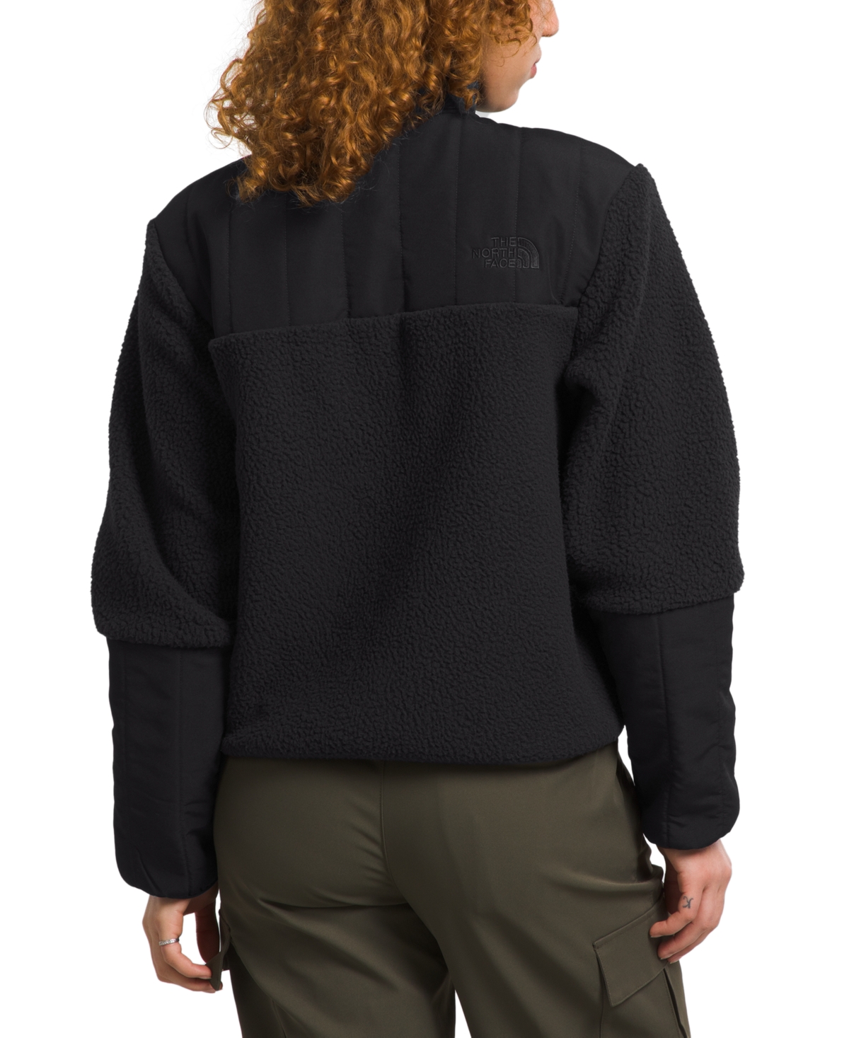 Shop The North Face Women's Shelbe Raschel Zip-front Fleece-lined Hoodie Jacket In Smoked Pearl Heather