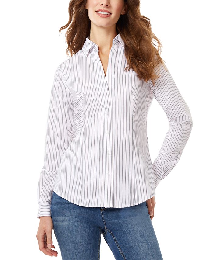 Jones New York Women's Cotton Easy Care ButtonDown Shirt Macy's