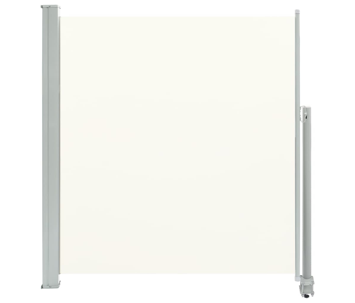 Patio Retractable Side Awning 55.1"x118.1" Cream - Light Beige
