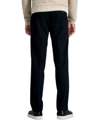 Men’s Premium No Iron Khaki Straight-Fit Stretch Flat-Front Pants