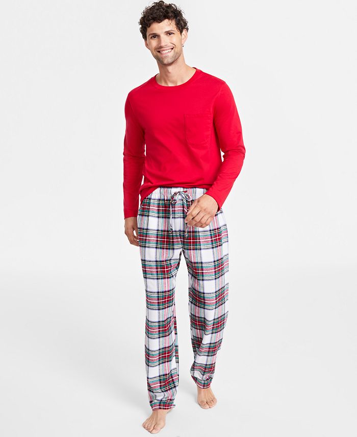 Family Pajamas Matching Men's Mix It Stewart Pajamas Set, Created