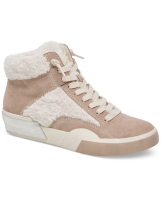 Dolce Vita - Women's Zilvia Lace-Up Plush High-Top Sneakers
