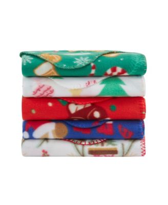 Birch Trail Holiday Printed Fleece Throw, 50" x 60"