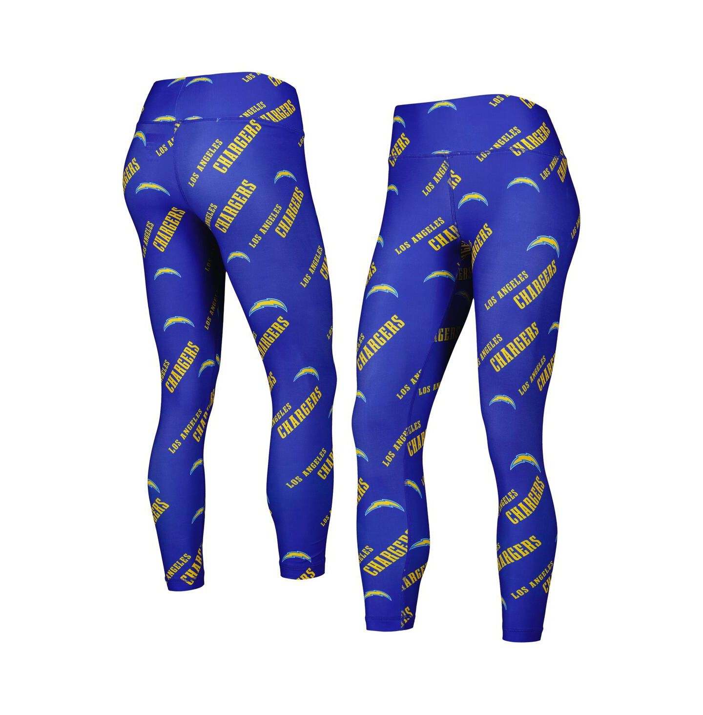 Женские леггинсы Concepts Sport Royal Los Angeles Chargers Breakthrough Allover Print Lounge — фото 1