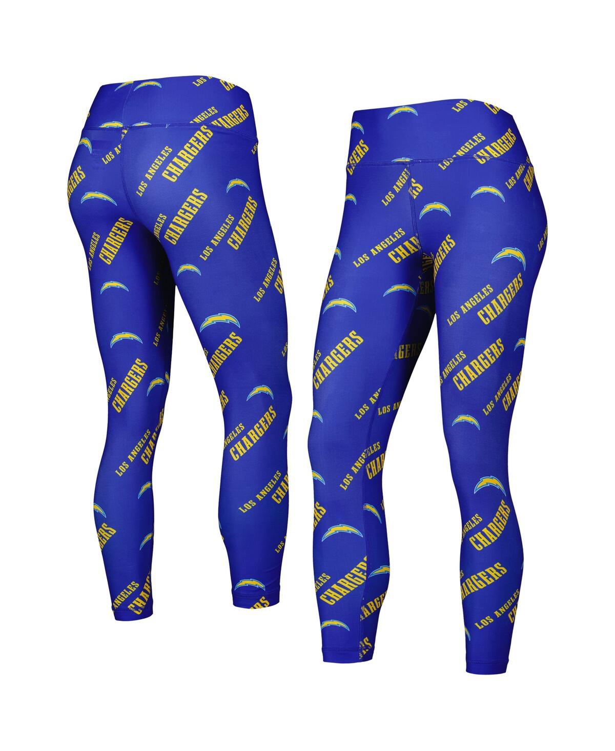 Women's Concepts Sport Royal Los Angeles Chargers Breakthrough Allover Print Lounge Leggings - Royal