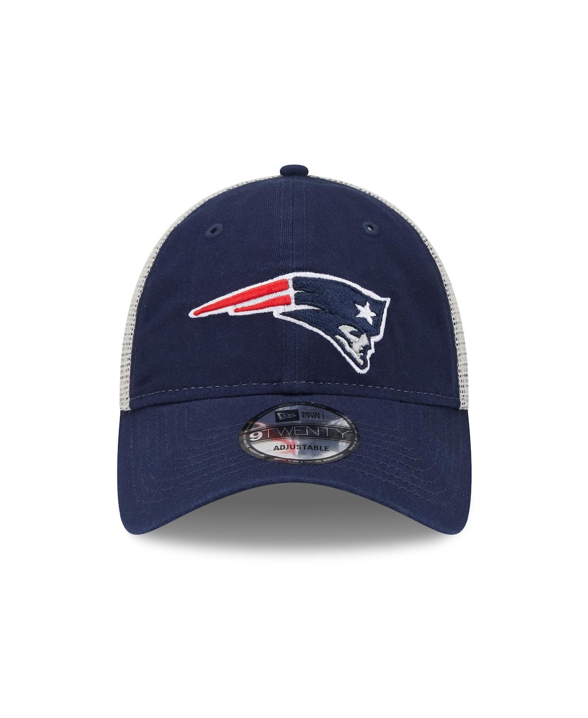 Men's New Era Natural New England Patriots Loyal 9TWENTY Trucker Snapback Hat - Natural