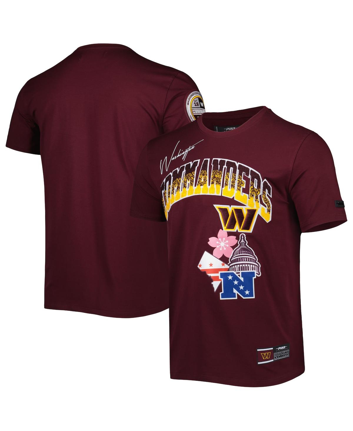 Shop Pro Standard Men's  Burgundy Washington Commanders Hometown Collection T-shirt