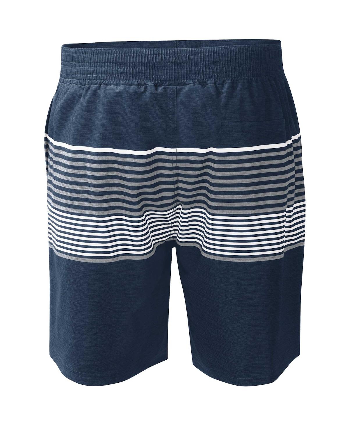 Men's G-iii Sports by Carl BanksAtlanta Braves Coastline Volley Swim Shorts - Navy