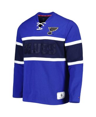Men's Blue St. Louis Blues Walter Lace-Up Long Sleeve Top