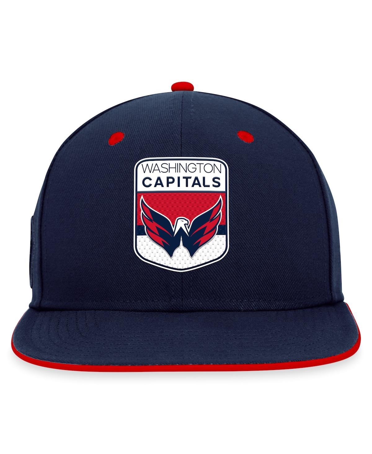 Shop Fanatics Men's  Navy Washington Capitals 2023 Nhl Draft Snapback Hat